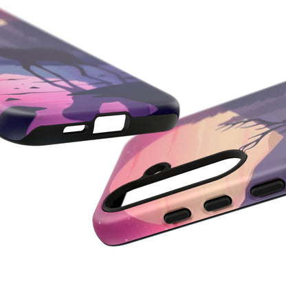 Twilight Elegance: Stag Reflection – Samsung Galaxy Case