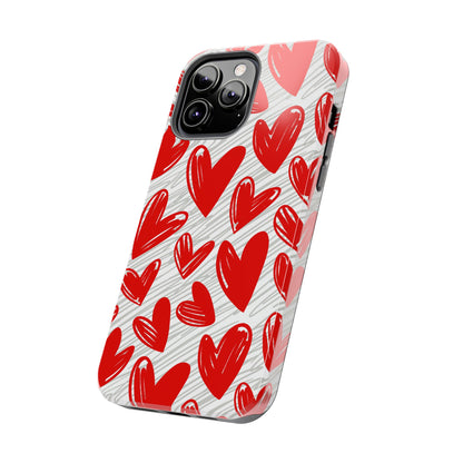 iPhone Case: Whimsical Heart Doodle