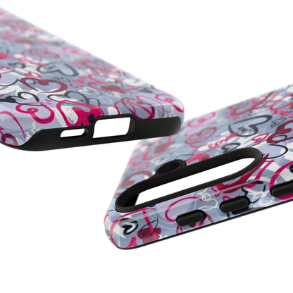 Graffiti Love Hearts Samsung Galaxy Case