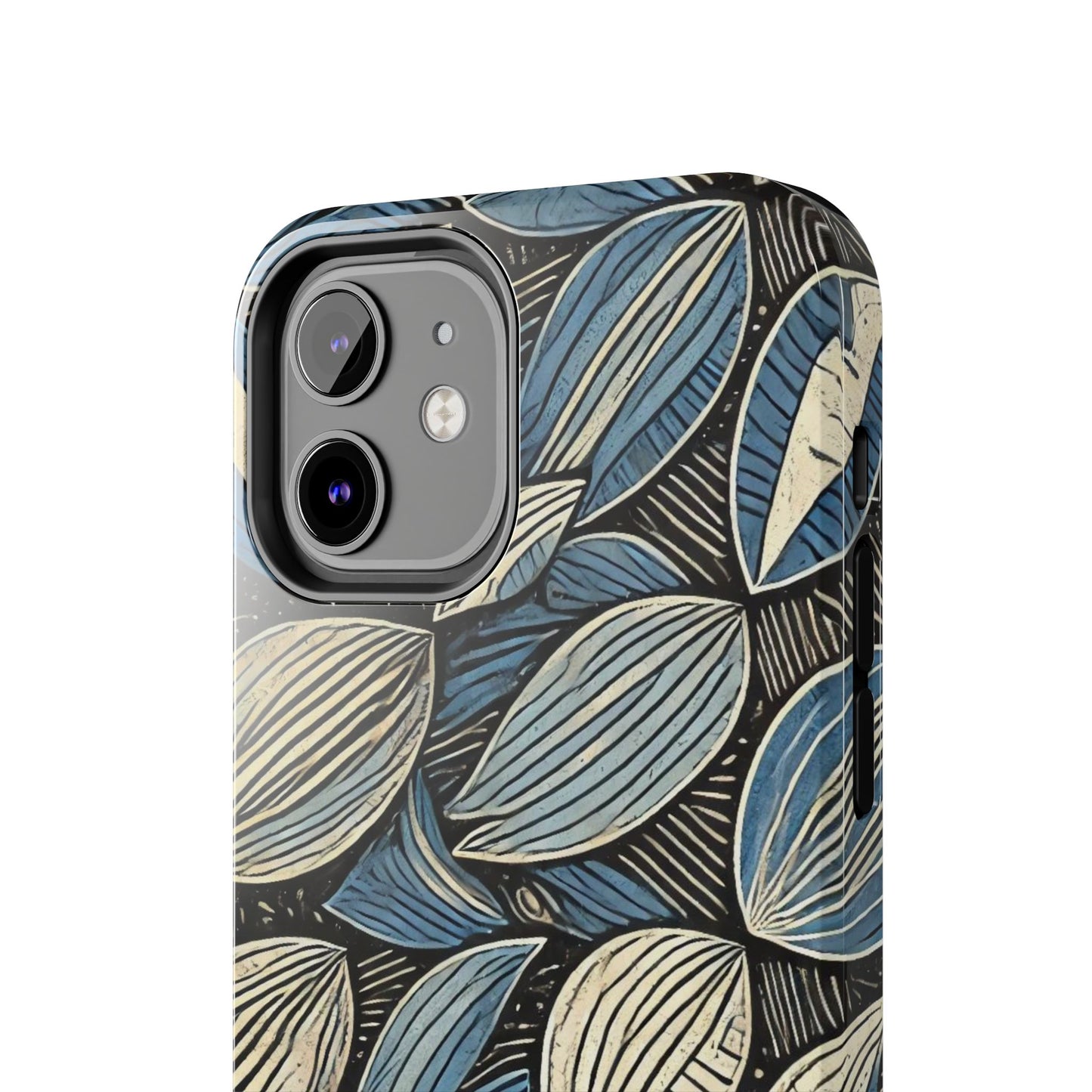 Botanical Leaf Pattern iPhone Case - Nature-Inspired Protective Cover