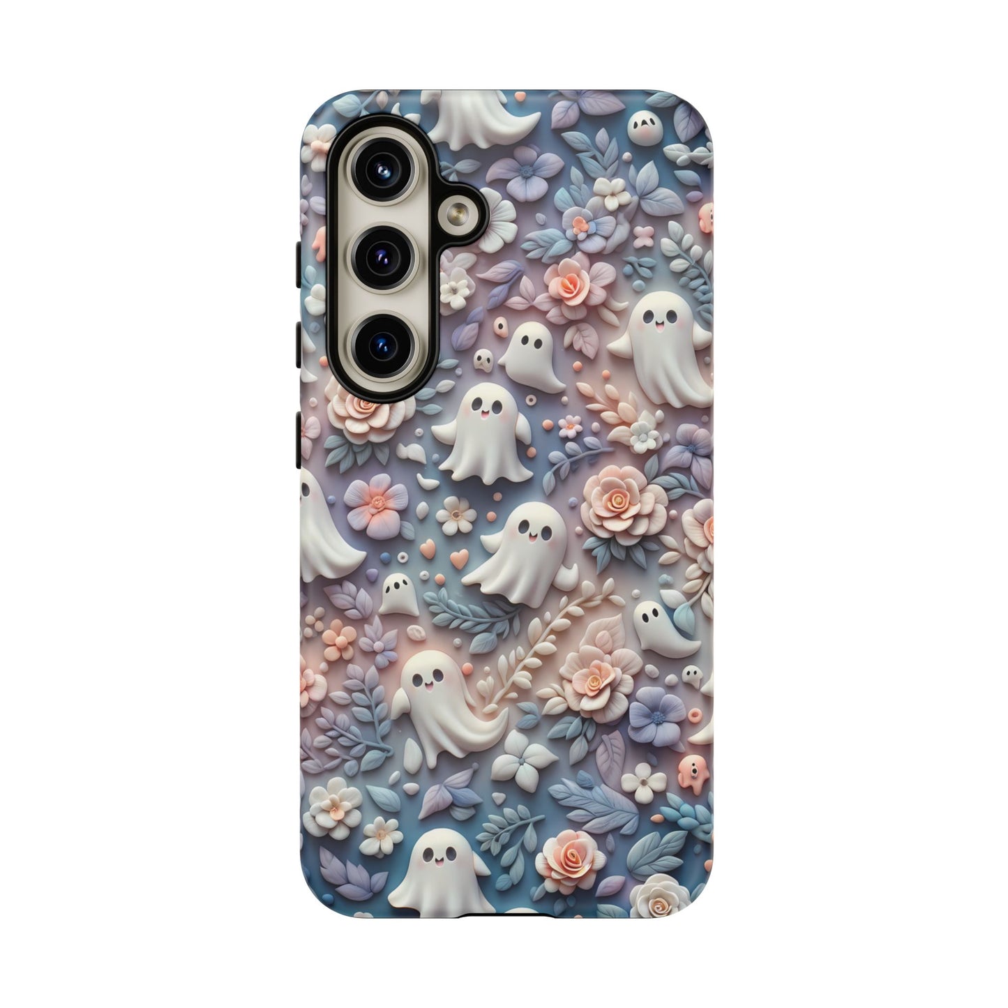 Ghosts Flowers Phone Case - Enchanting Ethereal Aesthetic