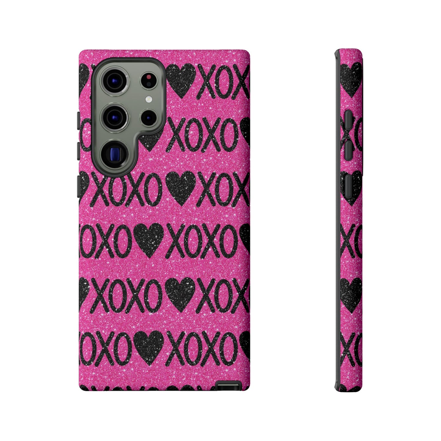 XOXO Glitter Hearts Samsung Case