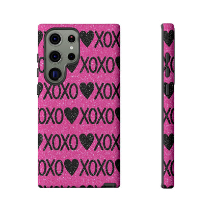 XOXO Glitter Hearts Samsung Case