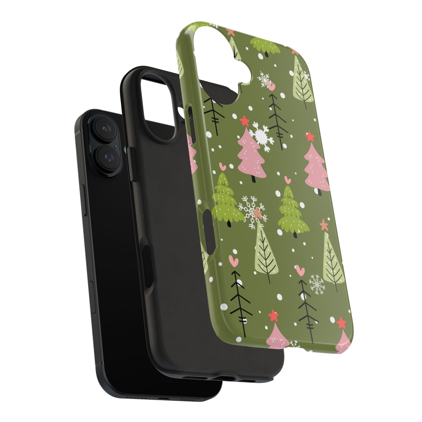 Whimsical Christmas Tree Pattern – iPhone Series Case