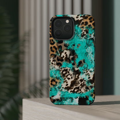 Aqua Splash Leopard - MagSafe iPhone Series Case