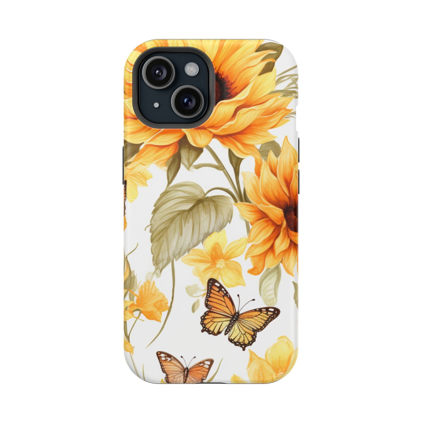 Sunflower & Butterfly Bliss - MagSafe iPhone Series Case