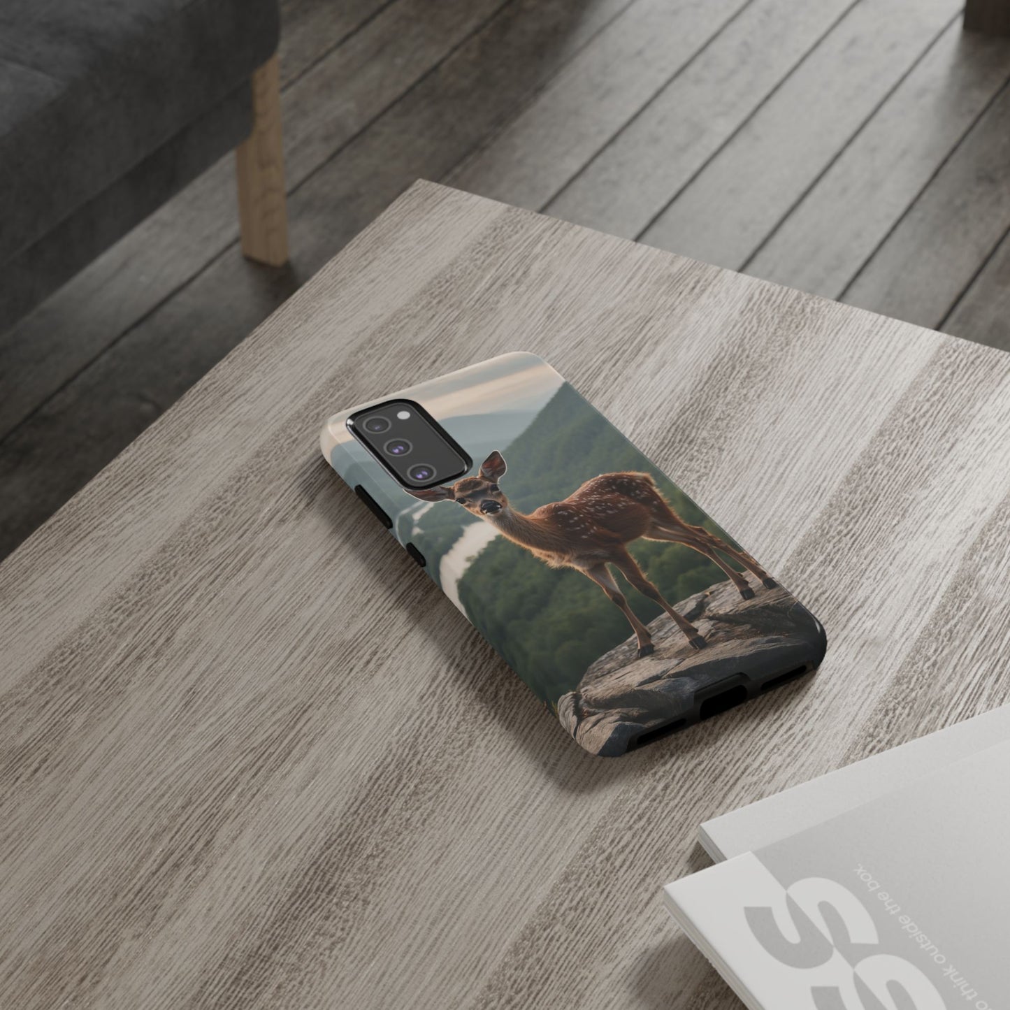 Majestic Fawn Overlooking Mountain Vista Samsung Galaxy Case