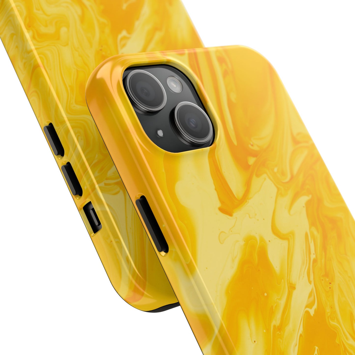 Luxe Yellow Marble iPhone Case – Stunning Golden Marble Texture