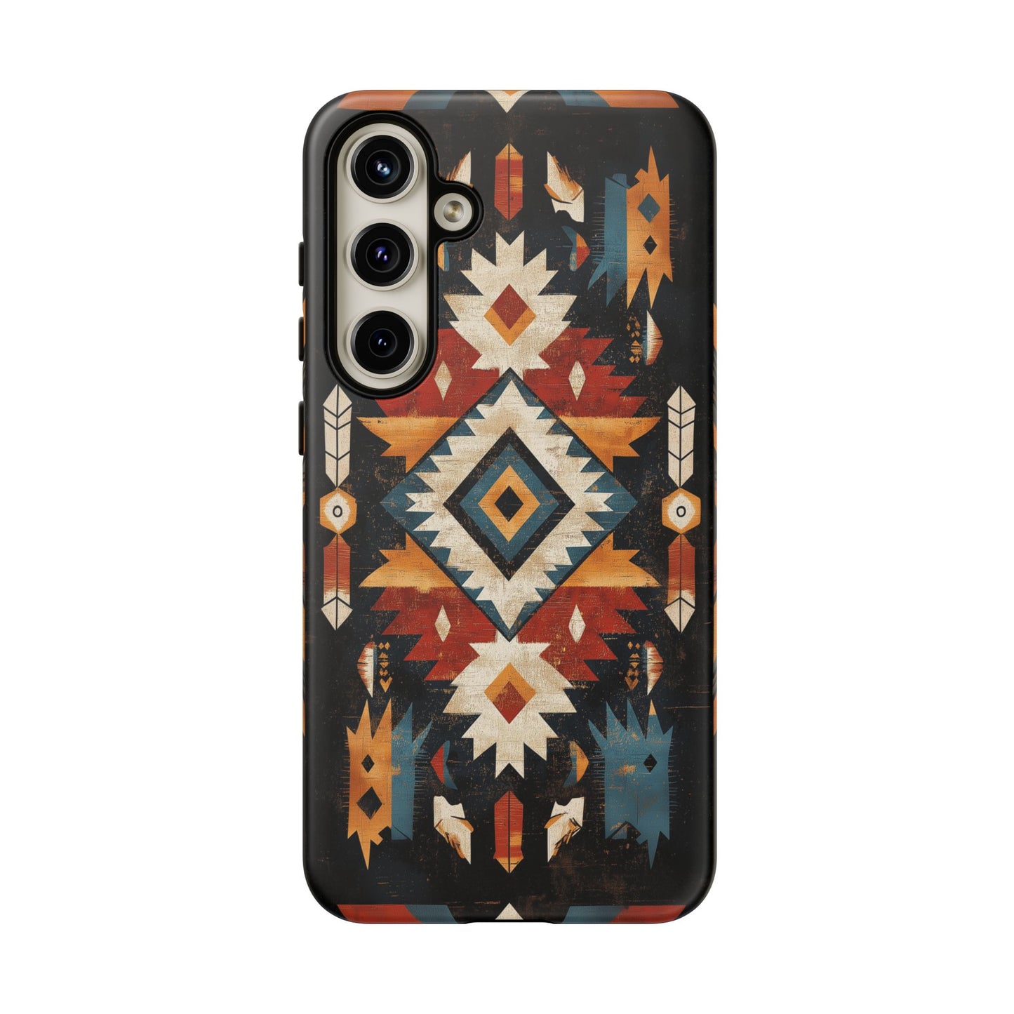 Southwestern Arrow & Diamond Tough Samsung Galaxy Case – Bold Tribal Design, Dual - Layer Protection - BOGO Cases