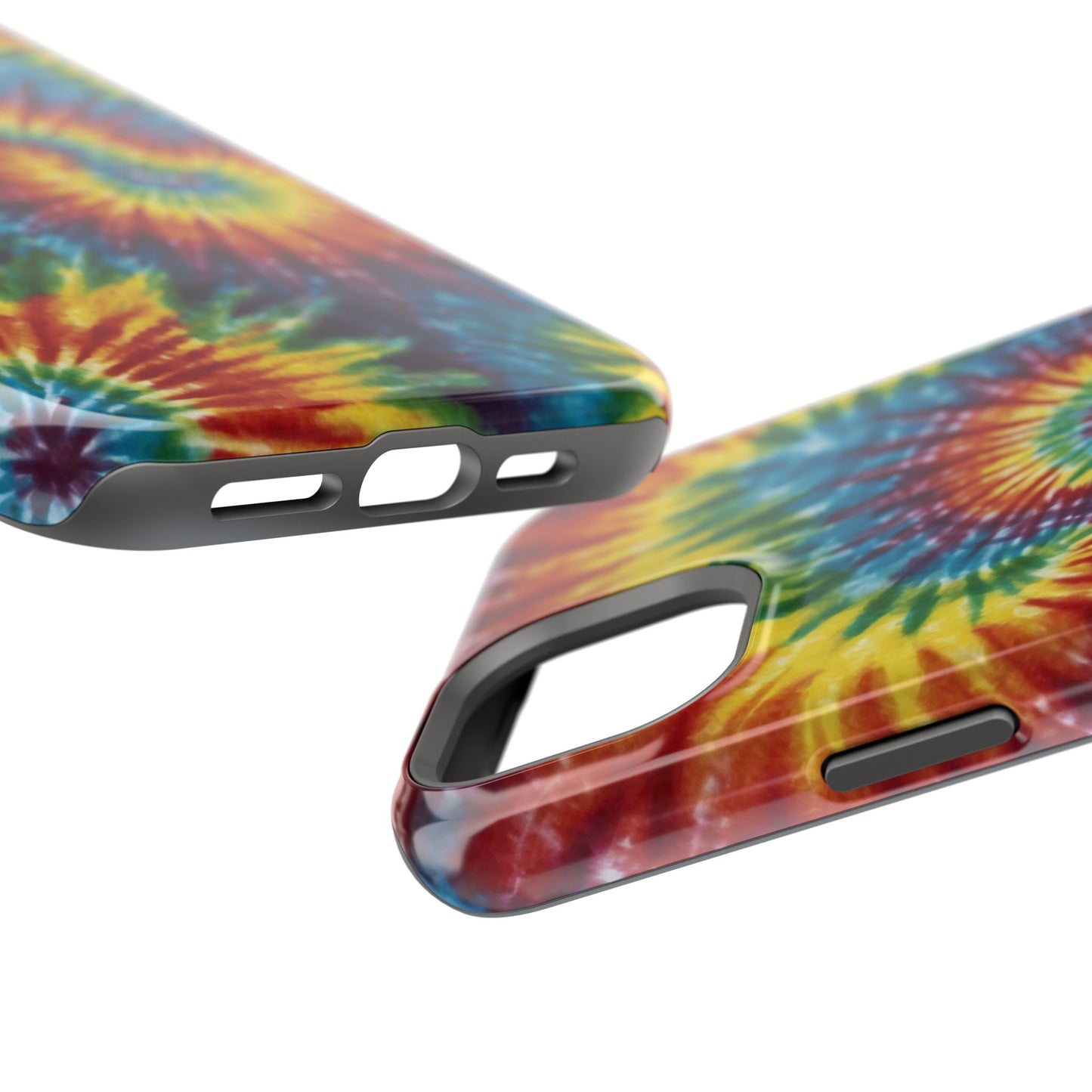 Retro Rainbow Tie-Dye MagSafe Case – Swirl Design