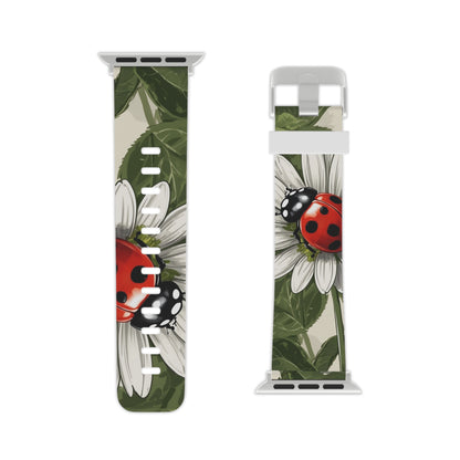 Ladybug & Daisy Garden Charm Apple Watch Band