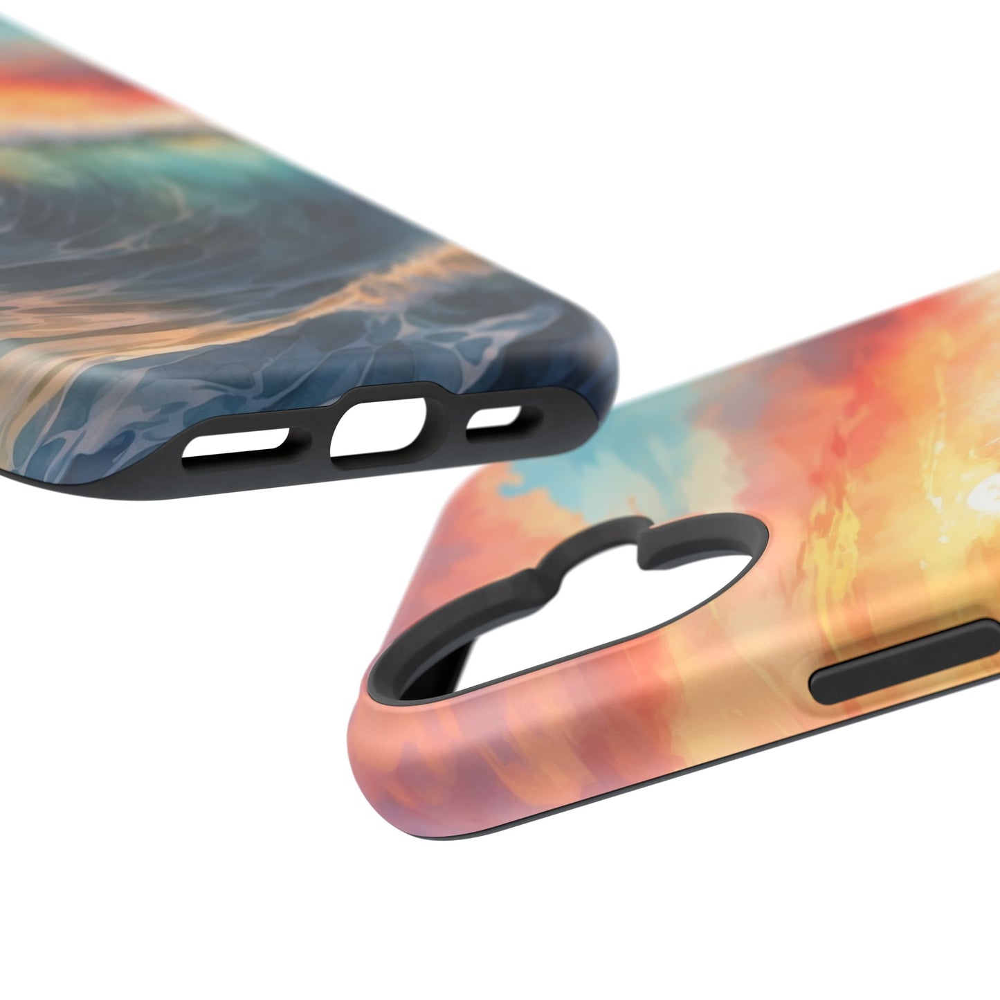 Ocean Wave Sunset MagSafe iPhone Case – Coastal Vibes Design