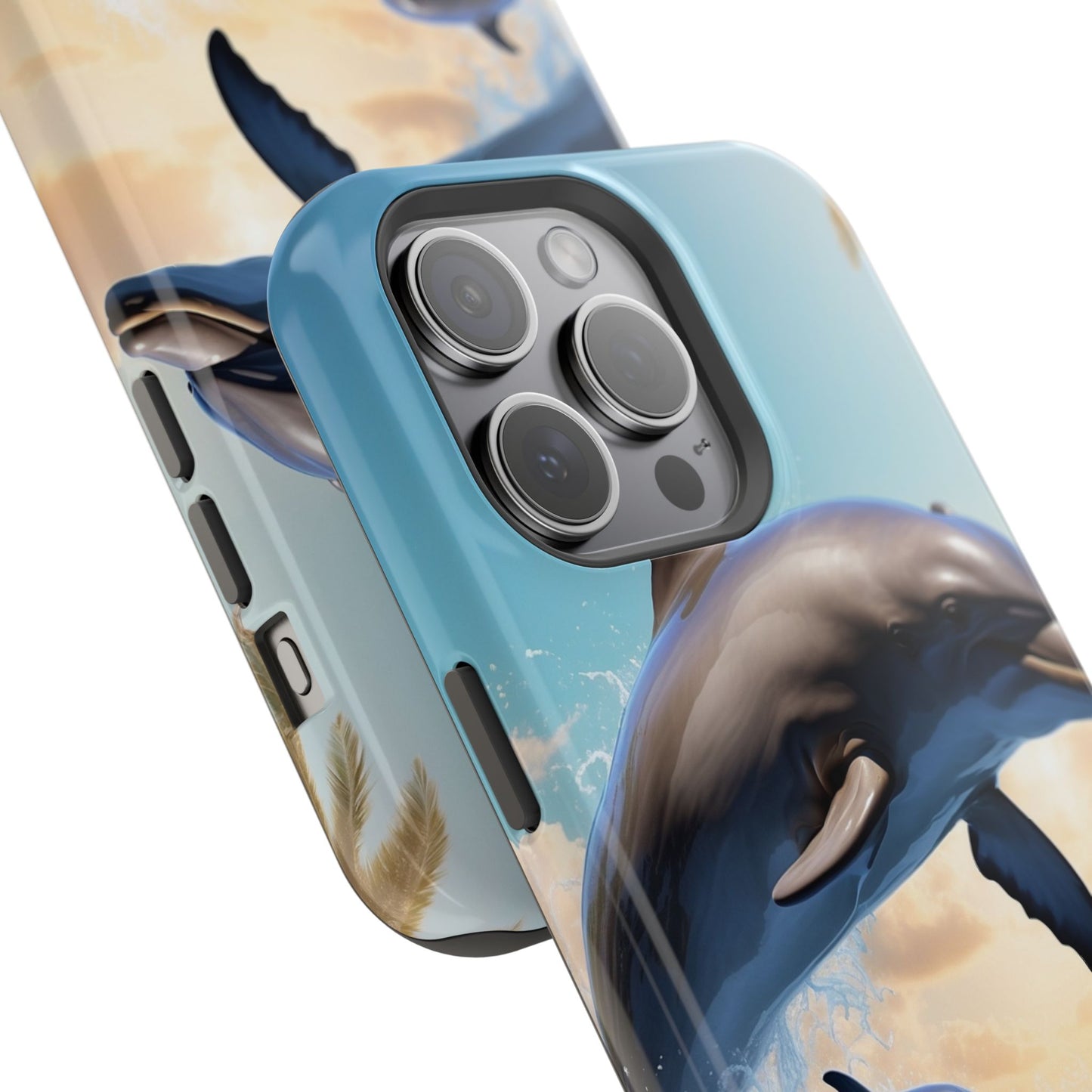 Dolphin Galaxy Splash - MagSafe-Compatible Case