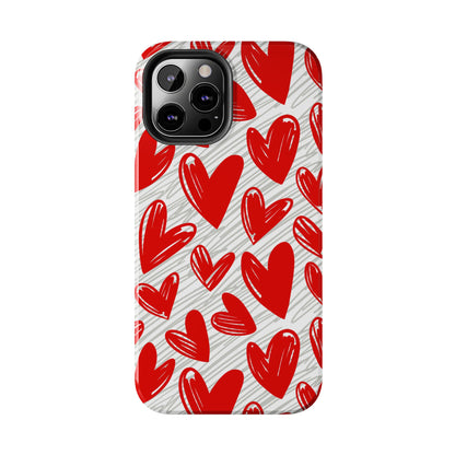 iPhone Case: Whimsical Heart Doodle