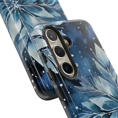 Winter’s Embrace – Blue Snowflake Samsung Galaxy Case