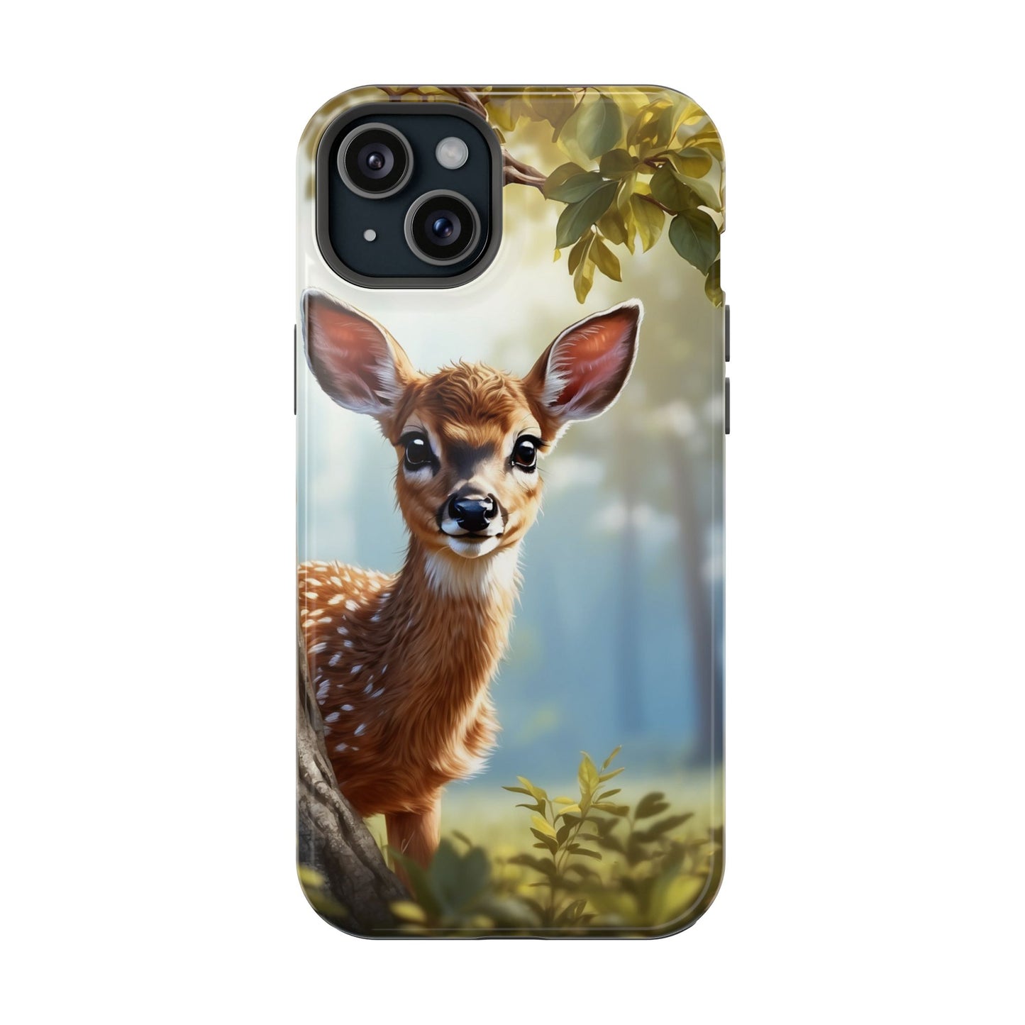 Whimsical Fawn in a Sunlit Forest MagSafe iPhone Case