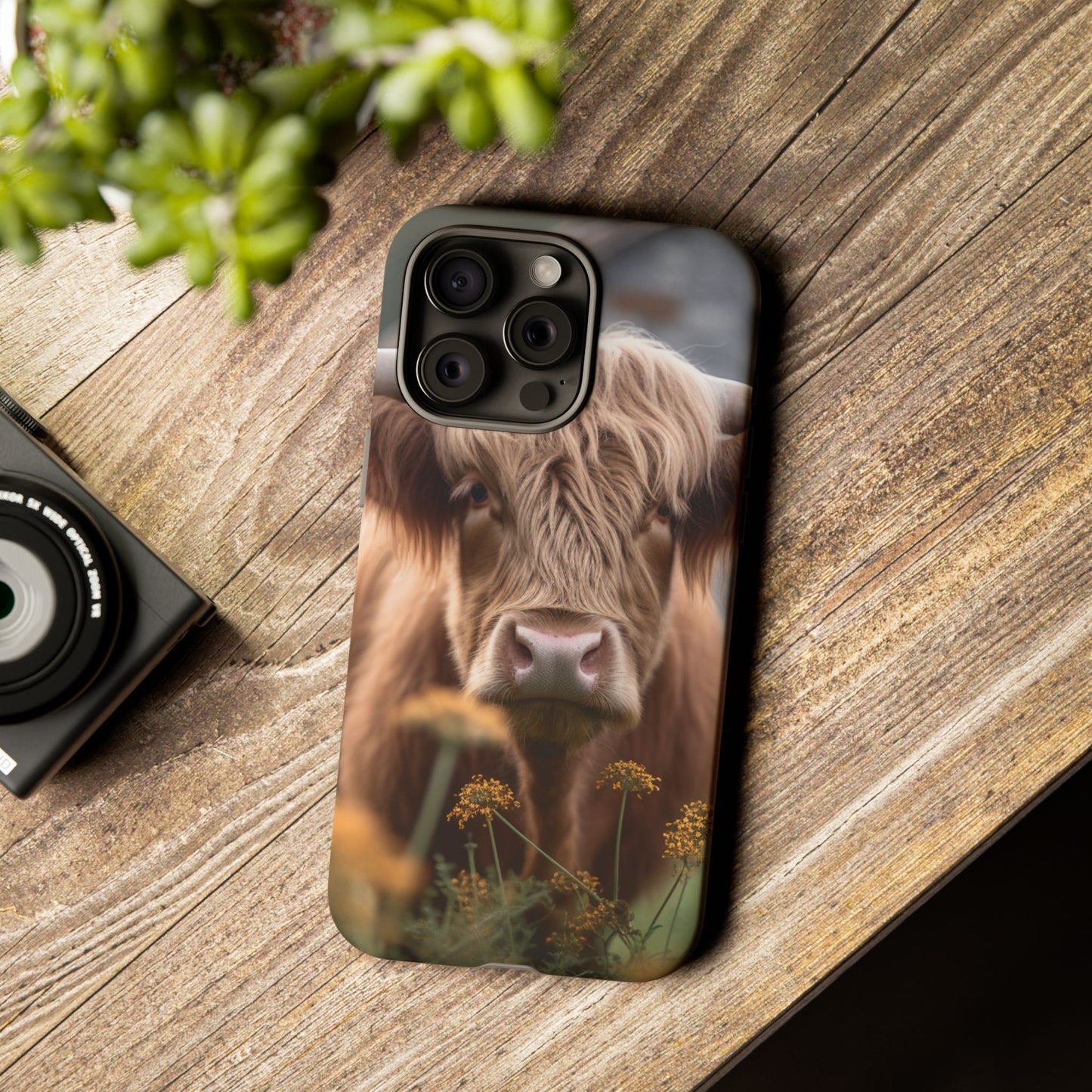 Highland Cow Phone Case | Custom Farmhouse | 10-foot Drop Protection