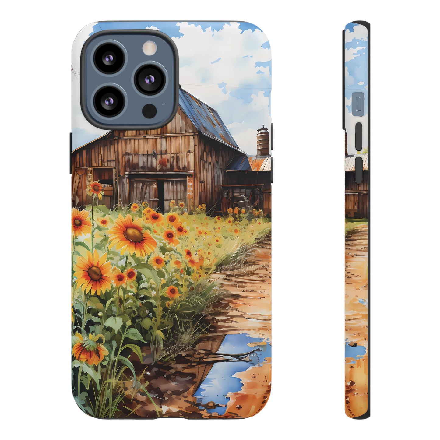 Sunflower iPhone Case  Rustic Farm Style