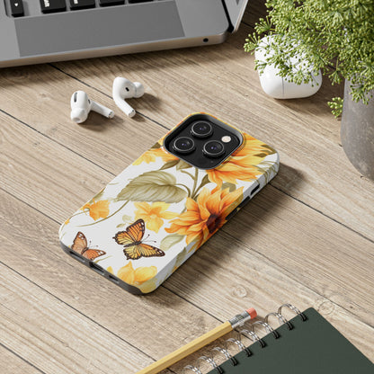 Sunflower & Butterfly Bliss - iPhone Series Case