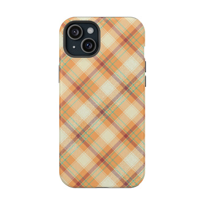 MagSafe Case - Warm Autumn Plaid Design