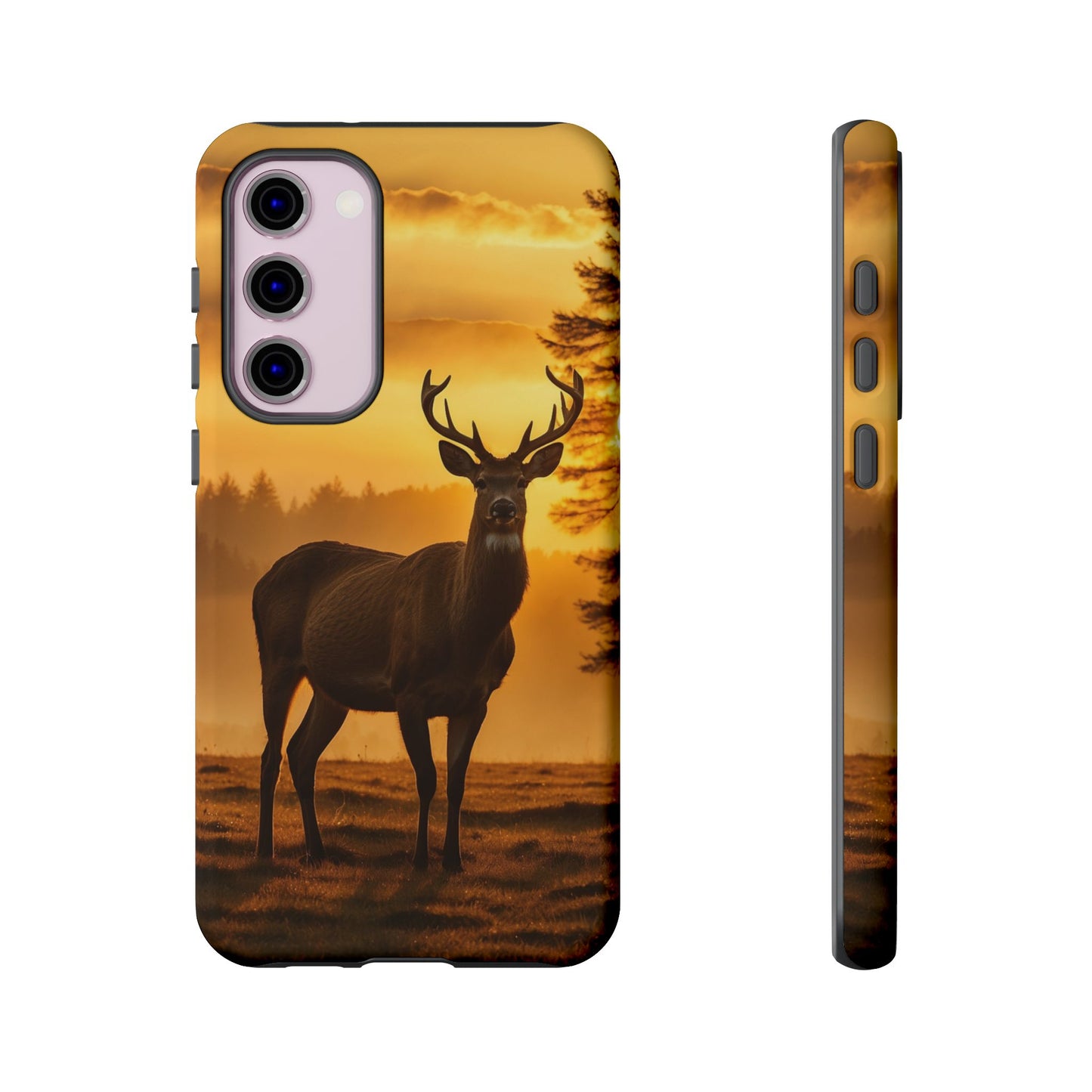 Sunset Majesty: Regal Stag – Samsung Galaxy Case