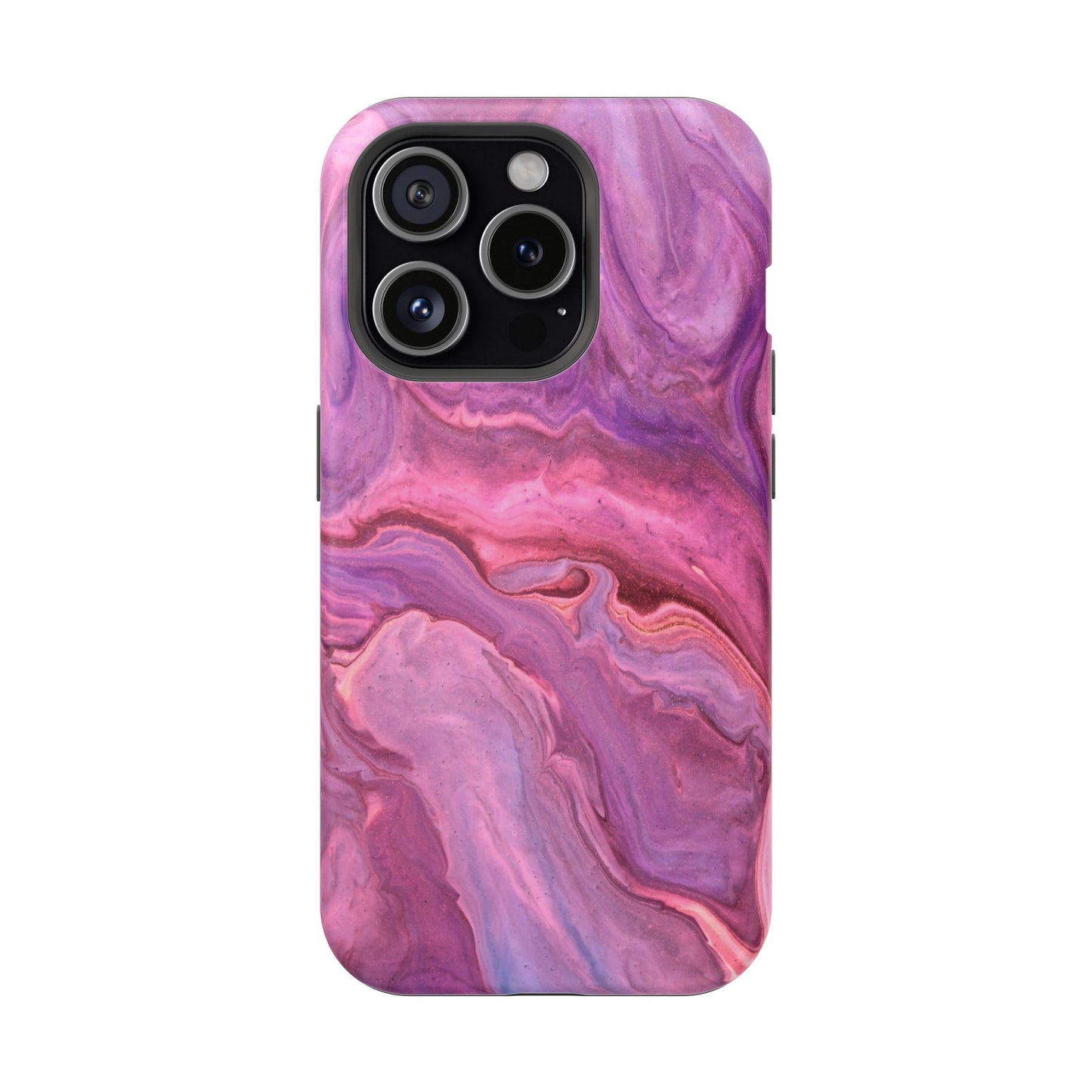 Lavender Dreamscape – MagSafe Case with Abstract Purple & Pink Marble Art