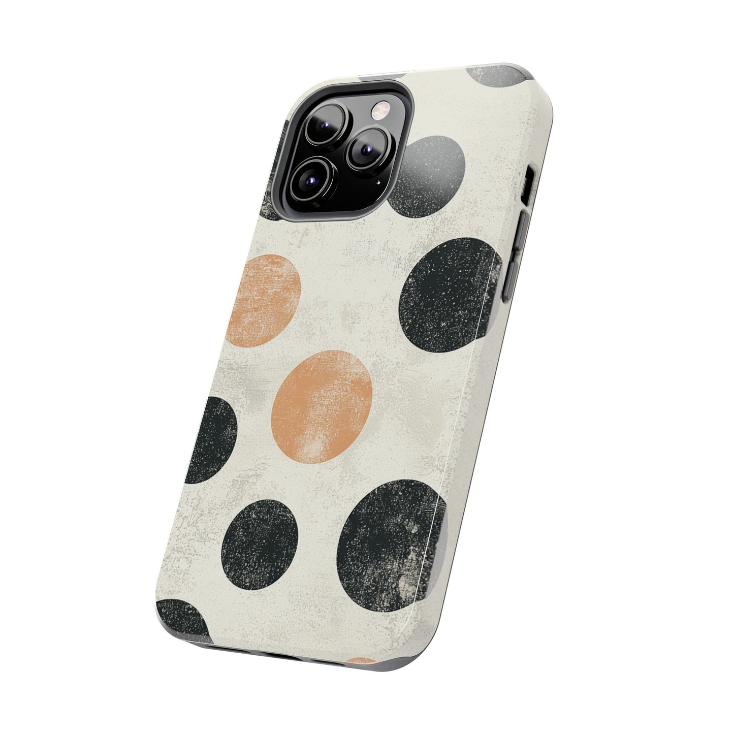 Vintage Polka Dot iPhone Case - Retro Abstract Protective Cover