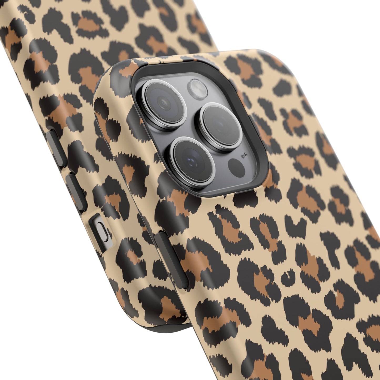 Wild Leopard Print Tough MagSafe iPhone Case – Bold Animal Pattern Design with Dual-Layer Protection