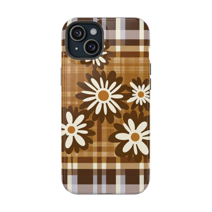 Rustic Bloom Plaid iPhone Case