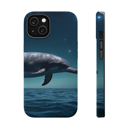 Midnight Ocean Dolphin - MagSafe-Compatible Case