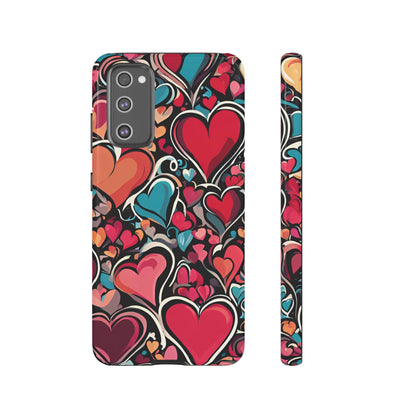 Vibrant Multicolor Heart Art – Samsung Galaxy Case