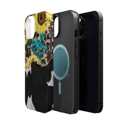 Rustic Sunflower Leopard Glam - MagSafe iPhone Series Case