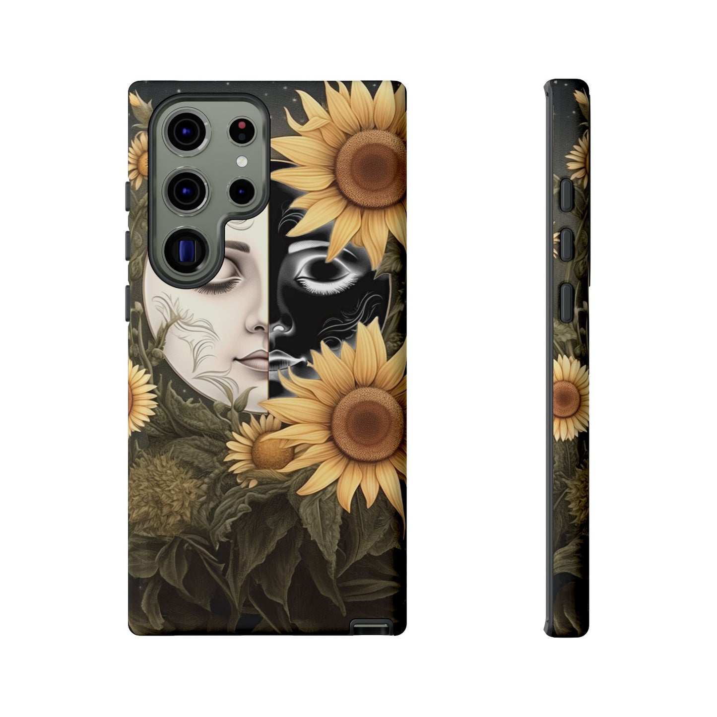 Sunflower Moon and Stars Samsung Galaxy Case – Ethereal Art Design