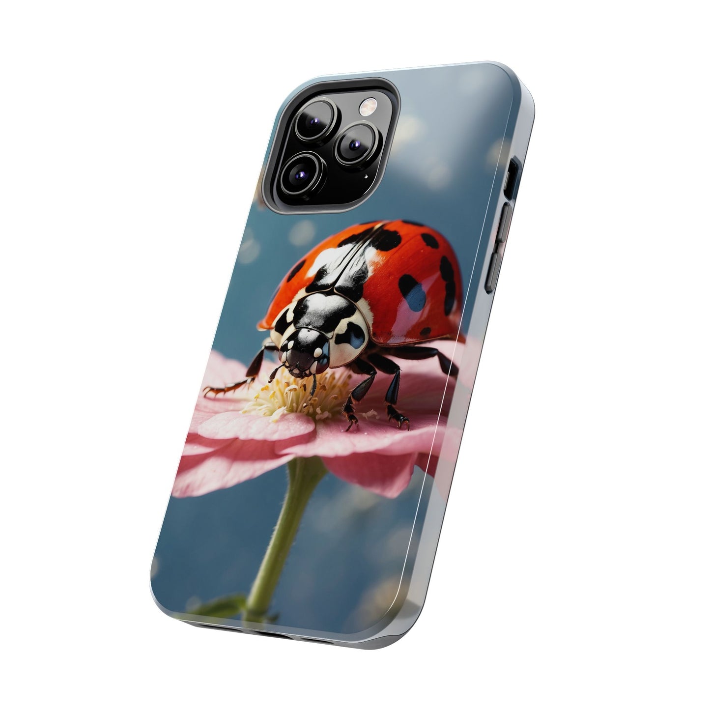 iPhone Case: Floral Ladybug Delight