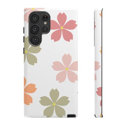 Pastel Sakura Blossom Tough Samsung Galaxy Case – Durable Design with Soft Matte Finish