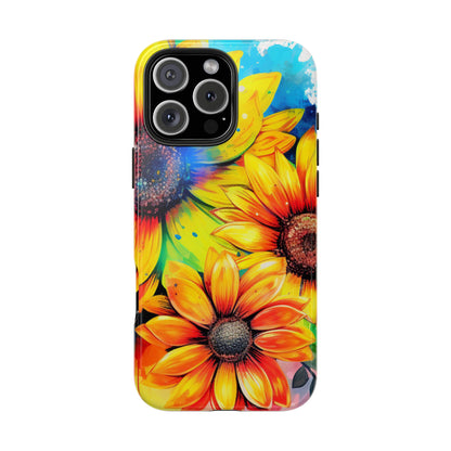 Vibrant Sunflower Splash - iPhone Series Case