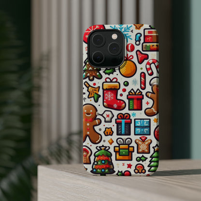 Festive Christmas Icons Pattern – MagSafe iPhone Series Case