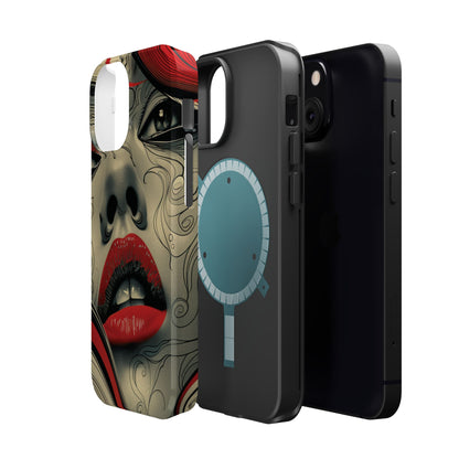 Bold Beauty Red Lips iPhone Case