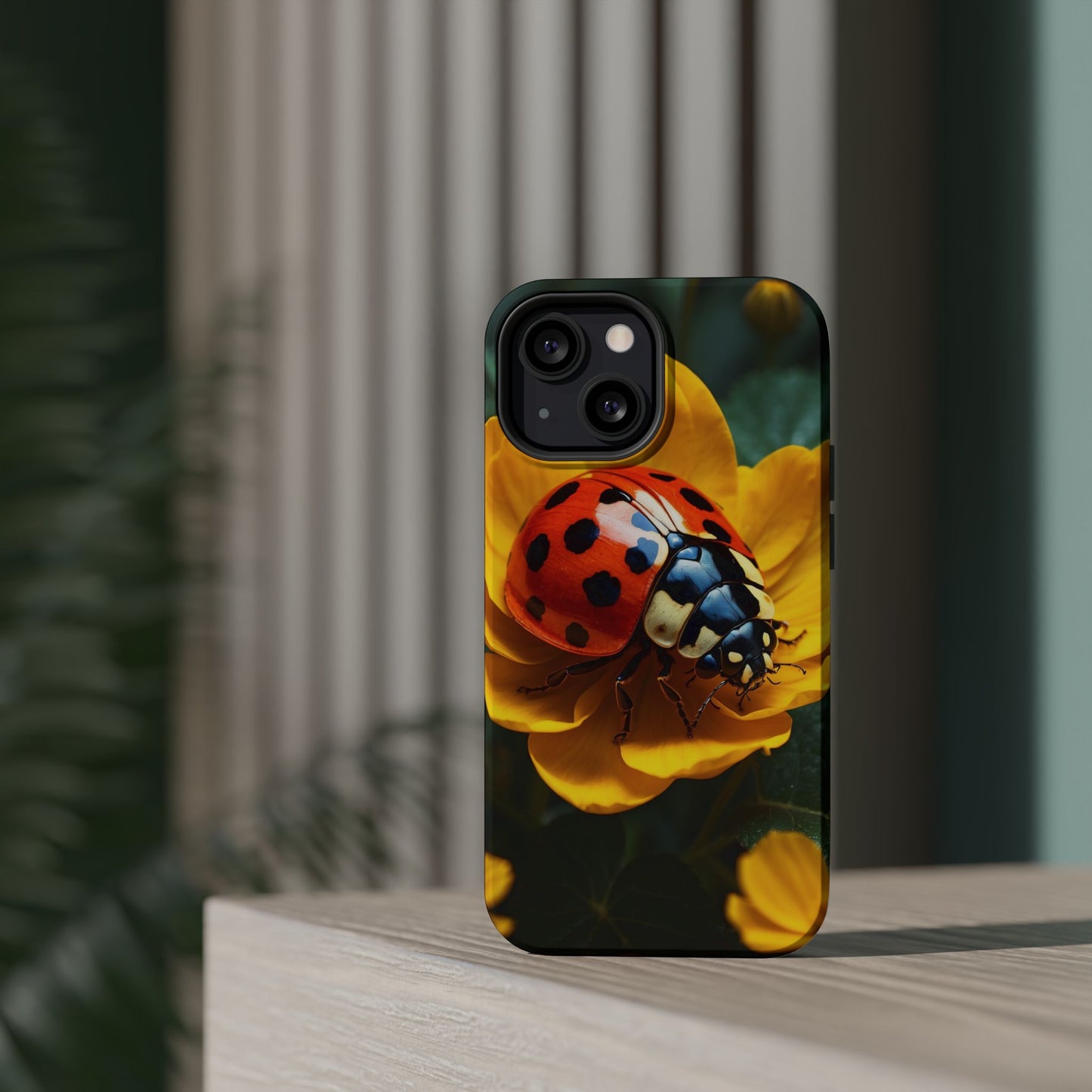 Yellow Blossoms with Bug Accent - MagSafe iPhone Case