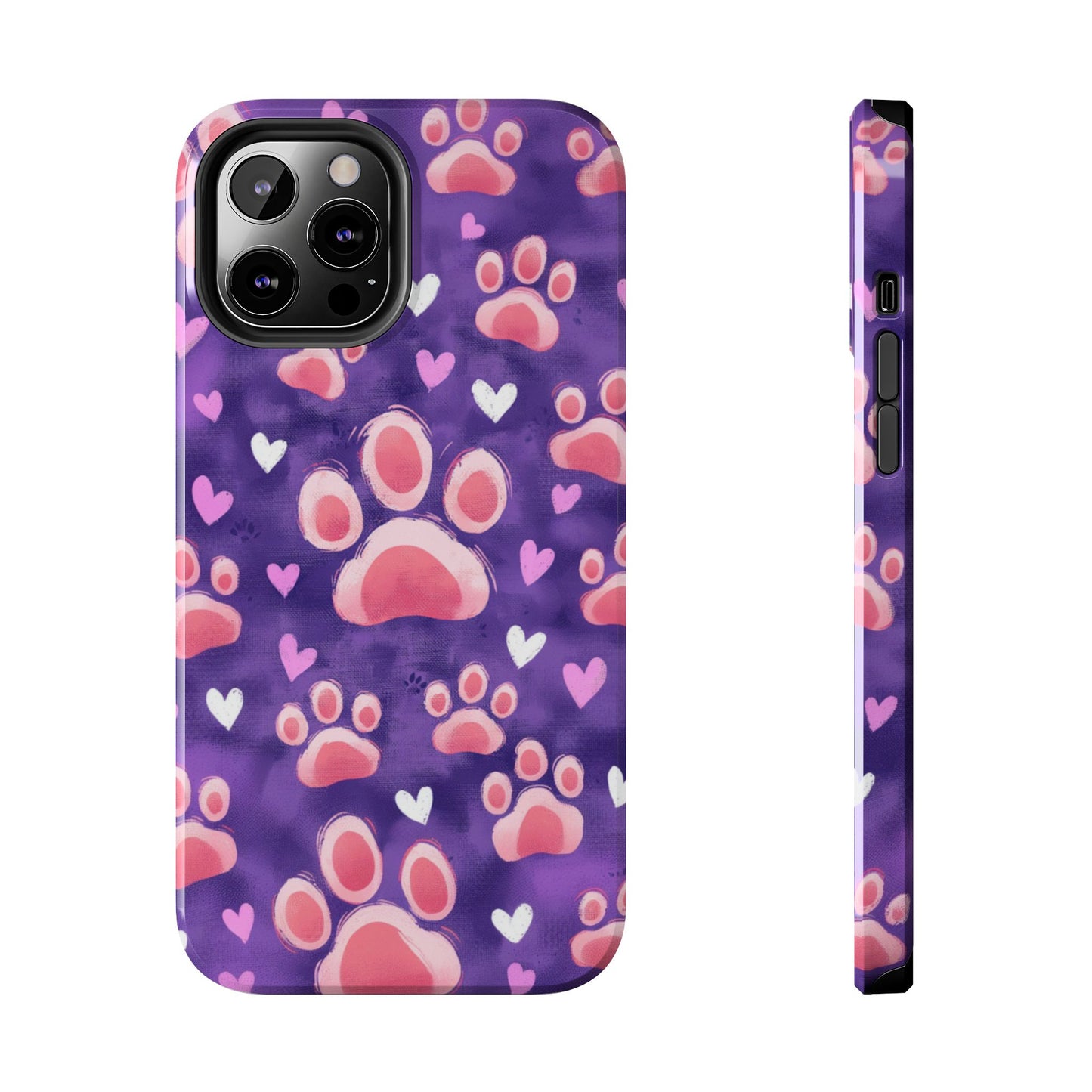 Bold Paw Print iPhone Case - Vibrant Pet-Themed Protective Cover