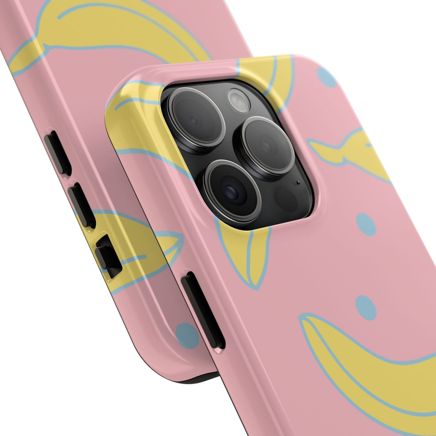 Pink Banana Pop iPhone Case – Cute Pastel Design with Fun Retro Vibe