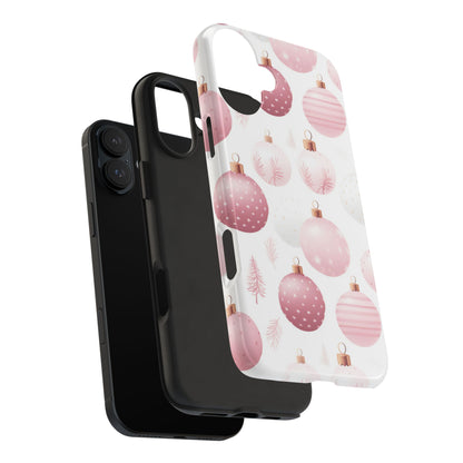 iPhone Case: Merry in Pink – Christmas Balls