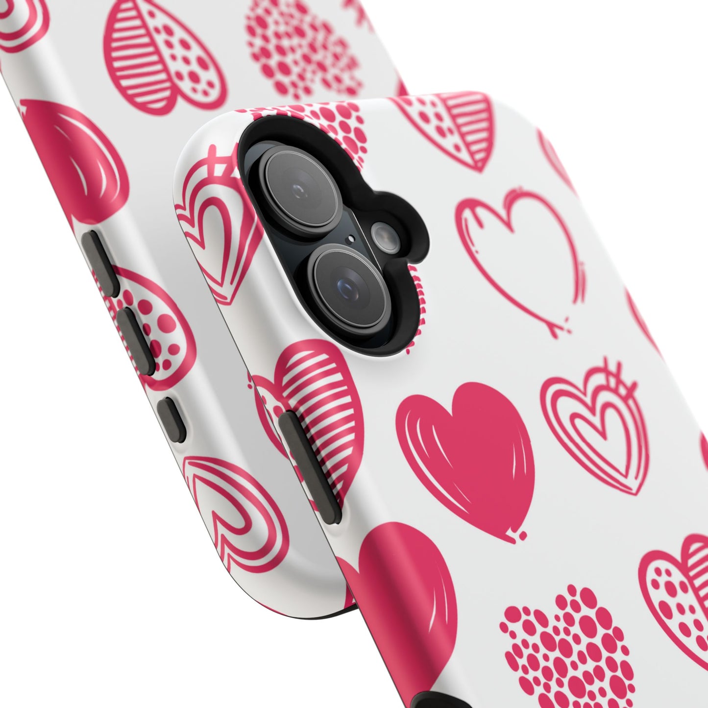 Funky Pink Hearts – MagSafe iPhone Case