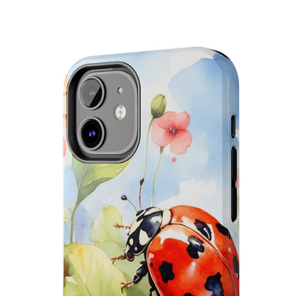 Watercolor Ladybug & Poppy Fields - iPhone Series Case