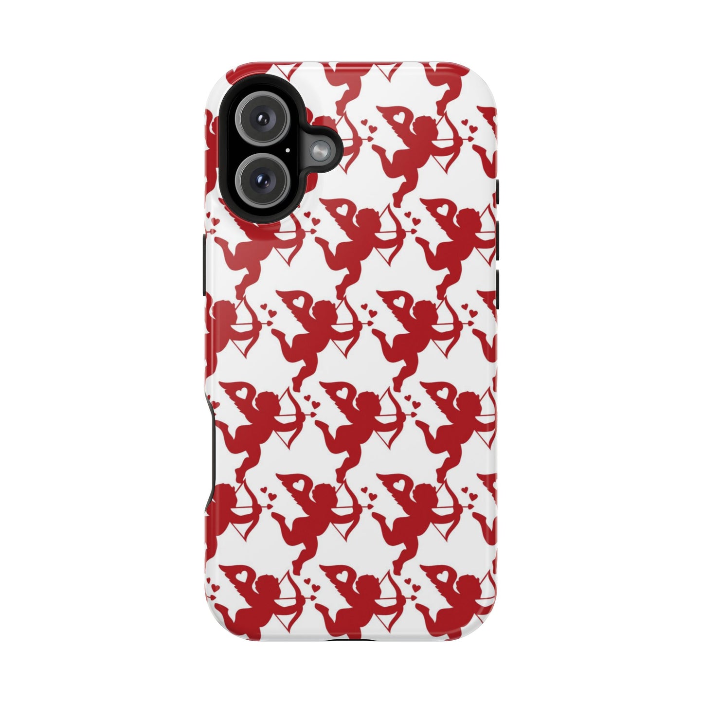 Red Cupid Love Pattern MagSafe Case