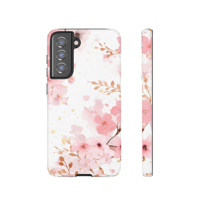 Soft Pink Cherry Blossom Samsung Galaxy Case – Elegant Floral Design