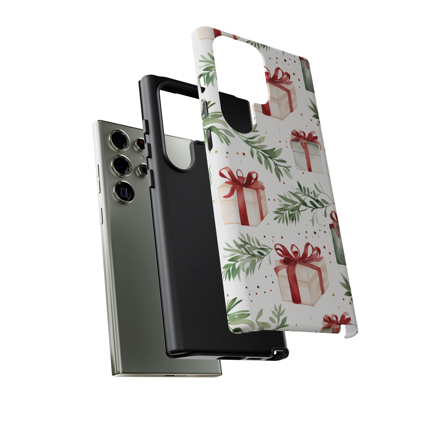 Watercolor Holiday Gifts & Greenery - Samsung Galaxy Series Case