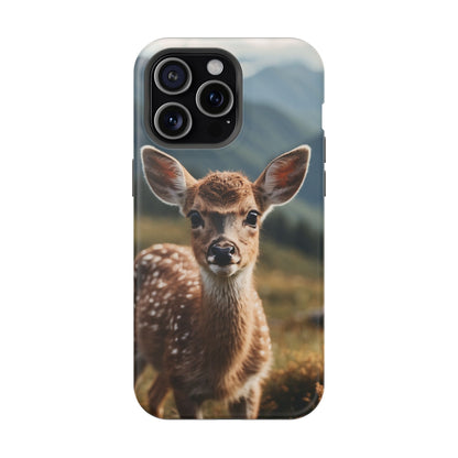 Gentle Fawn in Mountain Meadows MagSafe iPhone Case