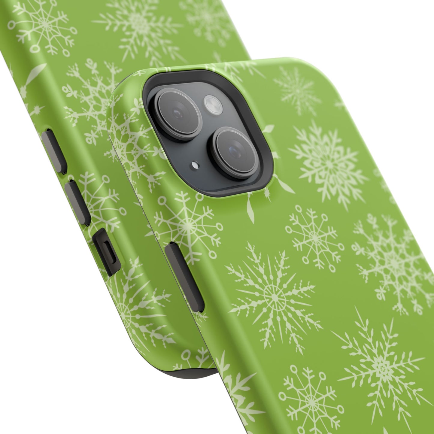 Green Snowflake Pattern – MagSafe iPhone Series Case