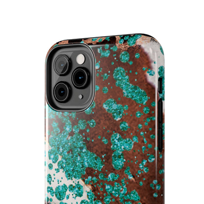 Teal Glitter Cowhide - iPhone Series Case